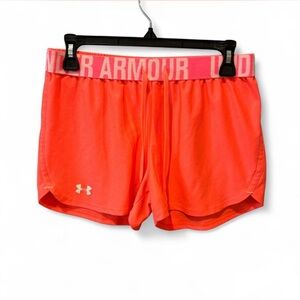 Under Armour Women's Vibrant Orange Athletic Shorts